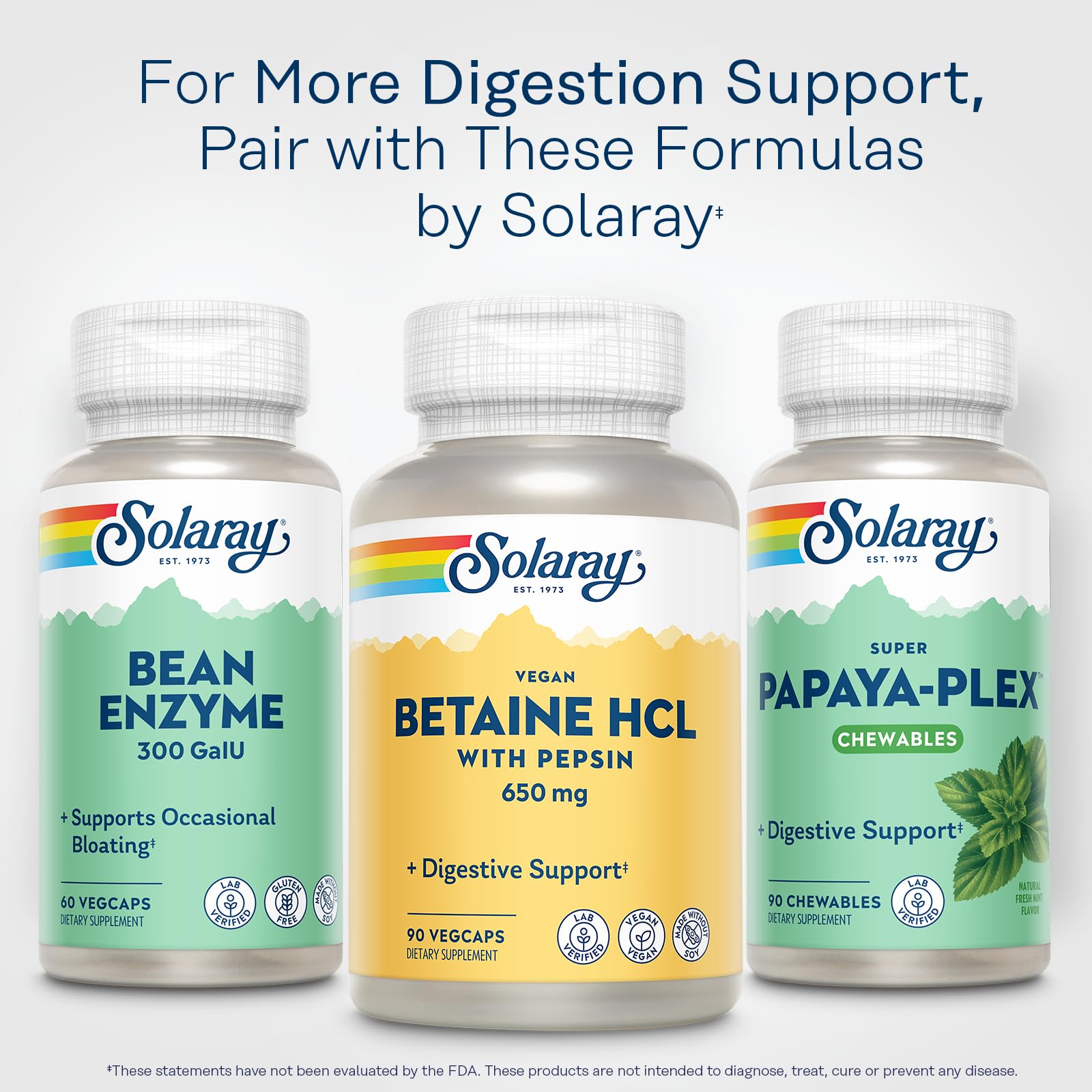 Foto 7 pulgar | Suplemento Solaray De Betaína Vegana Hcl Con Pepsina 90 Cápsulas Vegetales - Venta Internacional.