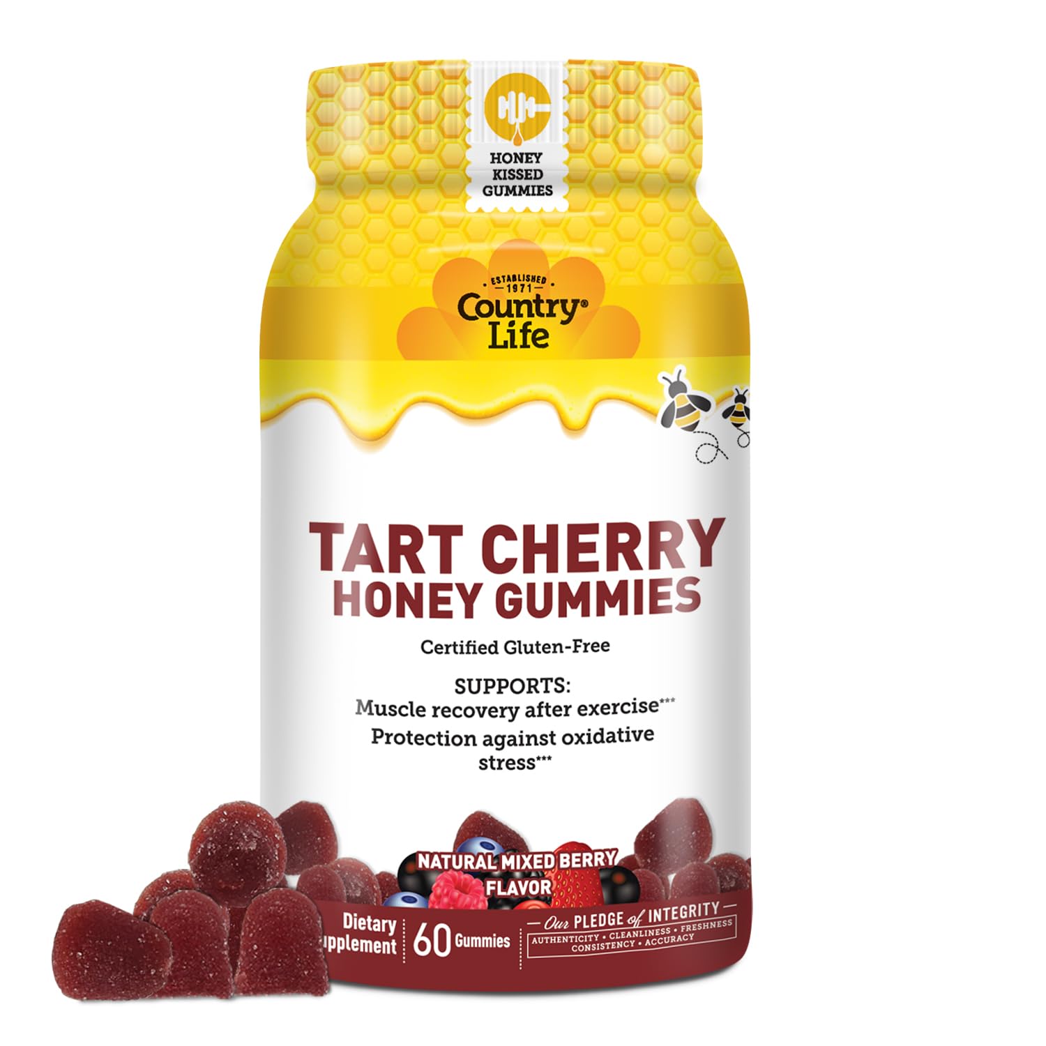 Suplemento: Gomitas Country Life Tart, Cereza Y Miel - Venta Internacional.