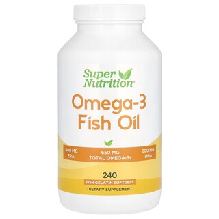 Foto 1 | Suplemento Supernutrition De Aceite De Pescado Omega-3, 1000 Mg, 240 Cápsulas Blandas - Venta Internacional.