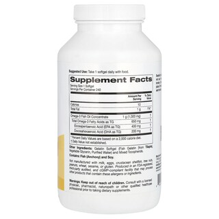 Foto 2 | Suplemento Supernutrition De Aceite De Pescado Omega-3, 1000 Mg, 240 Cápsulas Blandas - Venta Internacional.