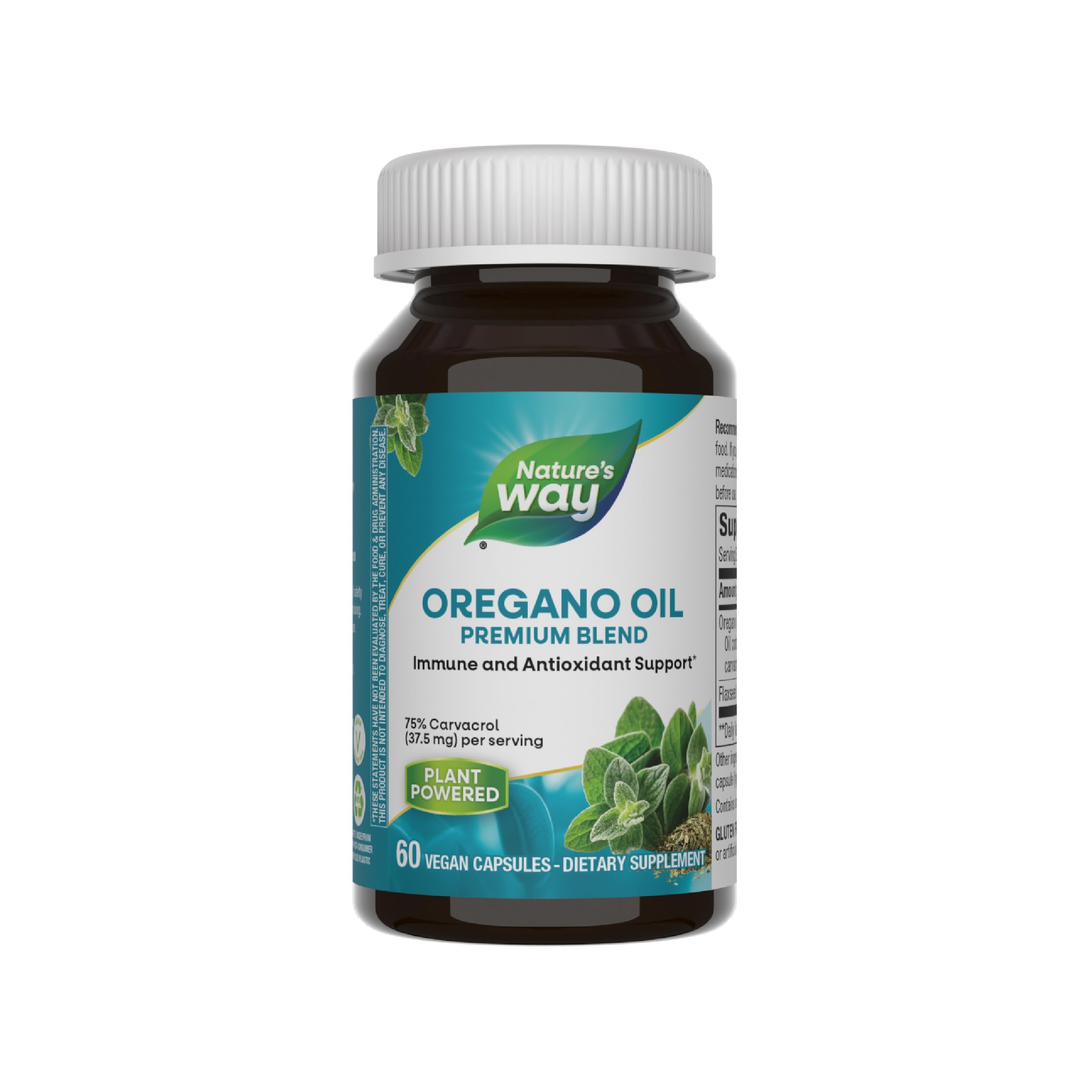 Suplemento De Aceite De Orégano Nature's Way 60 Cápsulas Veganas - Venta Internacional.