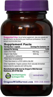 Foto 2 | Suplemento Orgánico De Kelp Wild Harvest De Oregón, 90 Cápsulas - Venta Internacional.