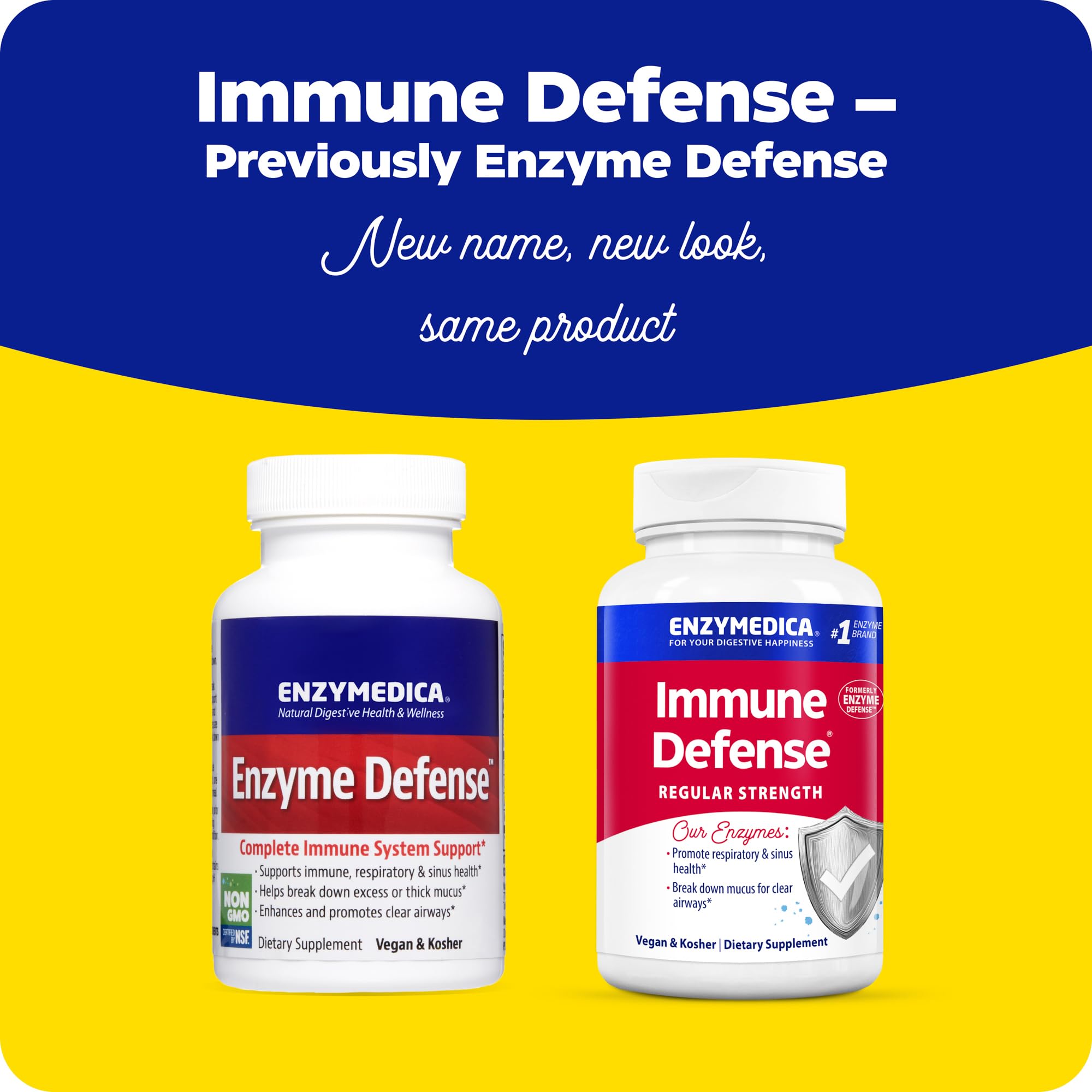 Foto 3 pulgar | Suplemento Enzymedica Immune Defense Regular 60 Cápsulas - Venta Internacional.