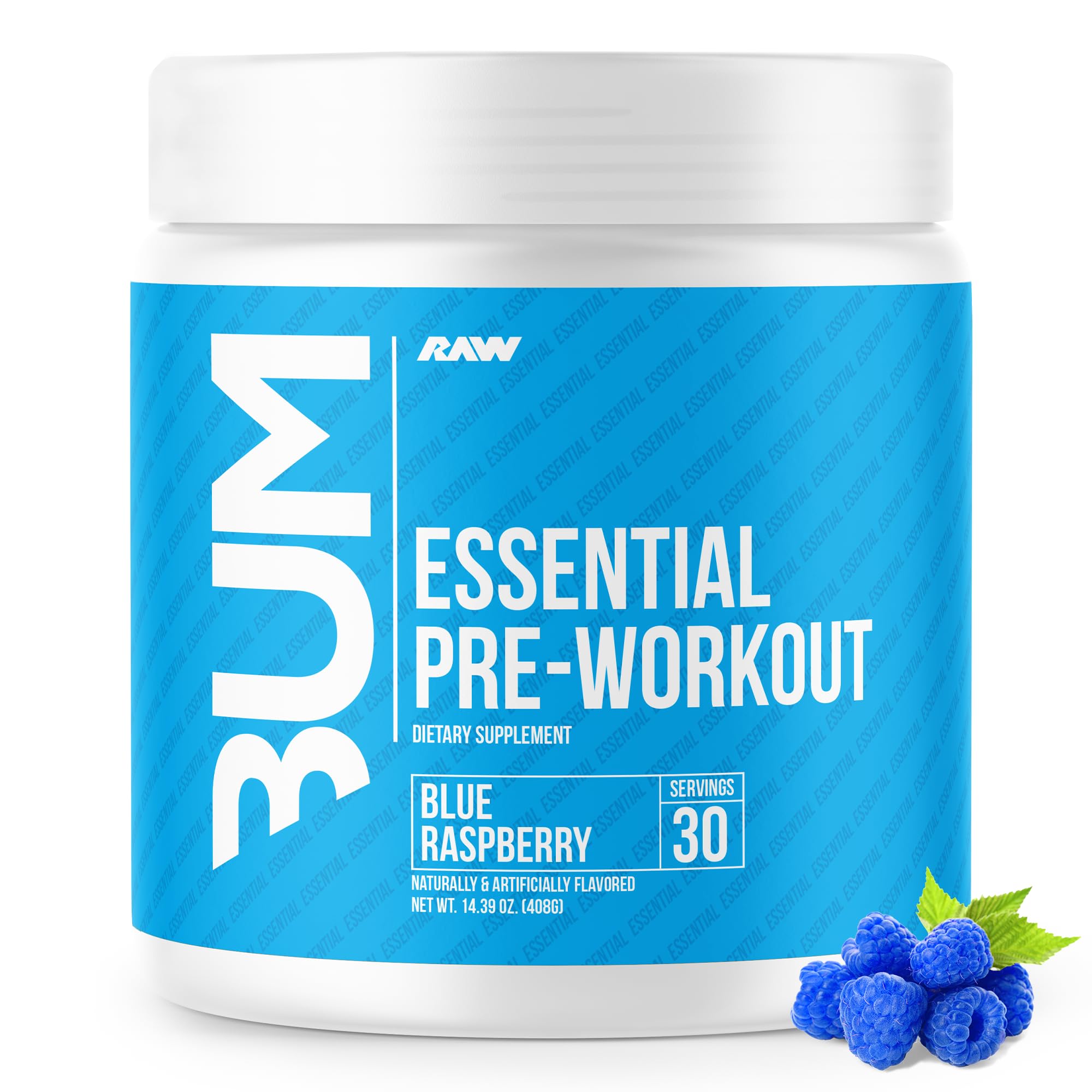 Foto 2 pulgar | Raw Nutrition Essential Pre Chris Bumstead Blue Raspberry Antes Del Entrenamiento - Venta Internacional.