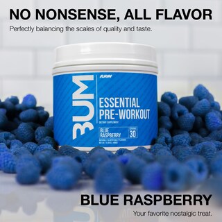 Foto 3 | Raw Nutrition Essential Pre Chris Bumstead Blue Raspberry Antes Del Entrenamiento - Venta Internacional.