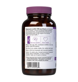 Foto 3 | Suplemento De Lecitina Bluebonnet 180 Cápsulas Blandas 1365 Mg - Venta Internacional.