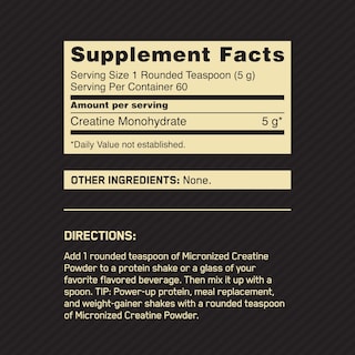 Foto 3 | Suplemento Monohidrato De Creatina Micronizada De Optimum Nutrition - Venta Internacional.