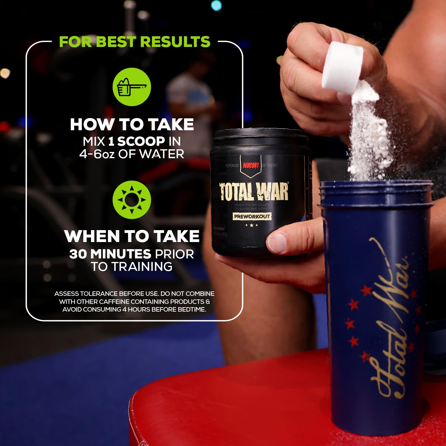 Foto 7 pulgar | Pre-workout Redcon1 Total War Strawberry Mango 30 Porciones - Venta Internacional.