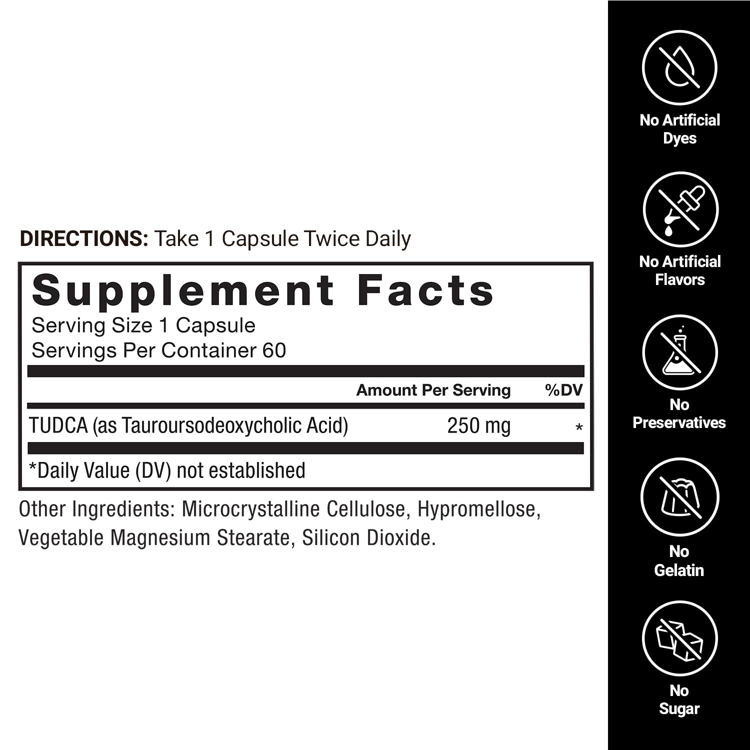 Foto 6 pulgar | Suplemento Force Factor Tudca Liver Support 60 Cápsulas - Venta Internacional.