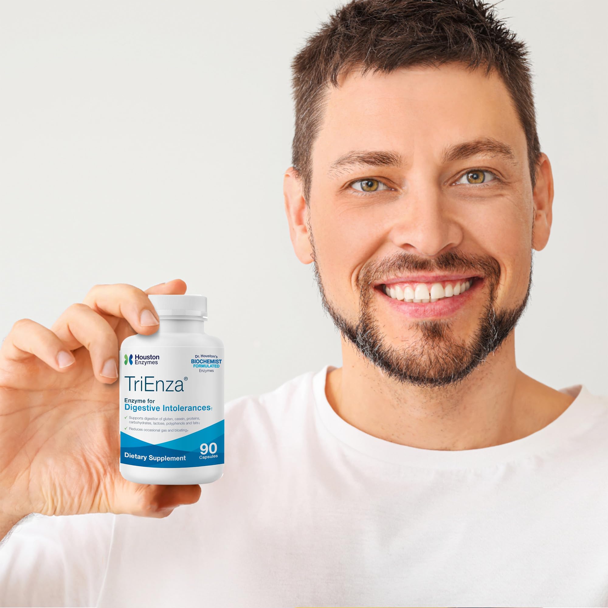 Foto 5 | Suplemento De Enzimas Digestivas Houston Enzymes Trienza 90 Cápsulas - Venta Internacional.