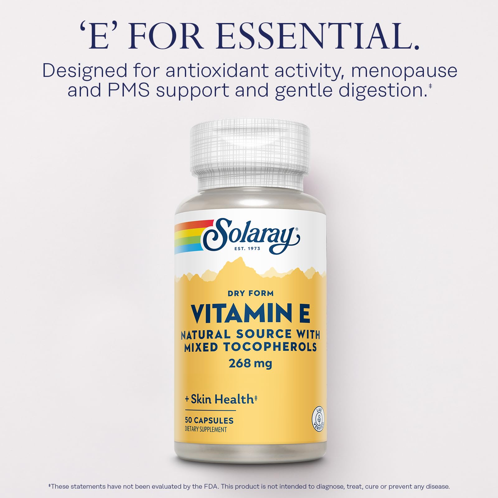 Foto 4 pulgar | Suplemento Solaray De Vitamina E 400 Ui (268 Mg) 50 Cápsulas - Venta Internacional.