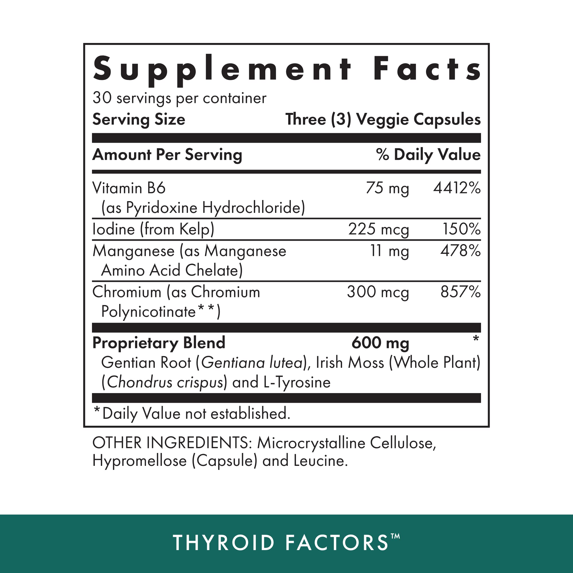 Foto 2 | Suplemento Michael's Health Naturopathic Thyroid Factors 90 Cápsulas - Venta Internacional