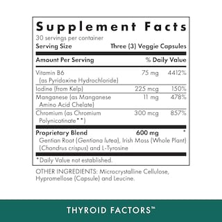 Foto 2 | Suplemento Michael's Health Naturopathic Thyroid Factors 90 Cápsulas - Venta Internacional