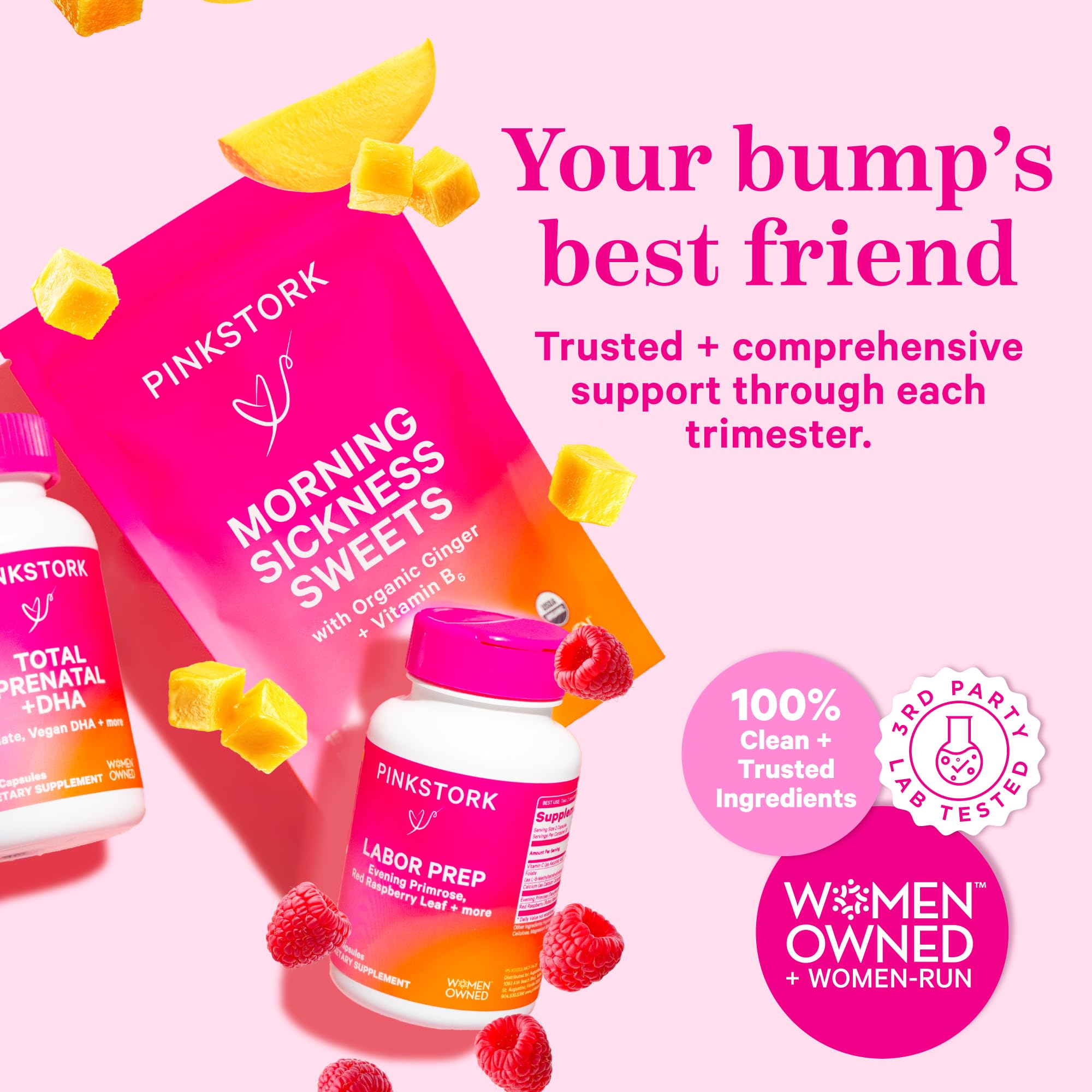 Foto 6 pulgar | Vitaminas Prenatales Pink Stork Total Con Dha, Folato Y Hierro 180 Cápsulas - Venta Internacional.