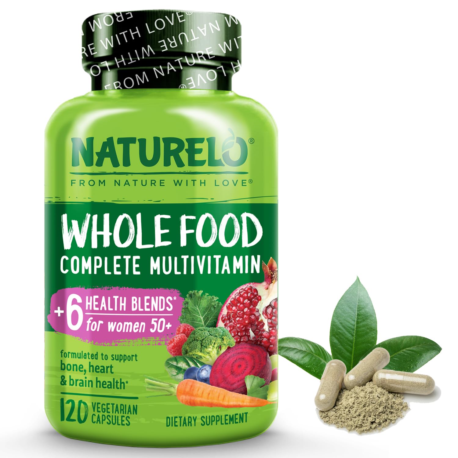 Foto 2 pulgar | Suplemento Multivitamínico Naturelo Whole Food Para Mujeres, 50 O Más De 120 Cápsulas - Venta Internacional.