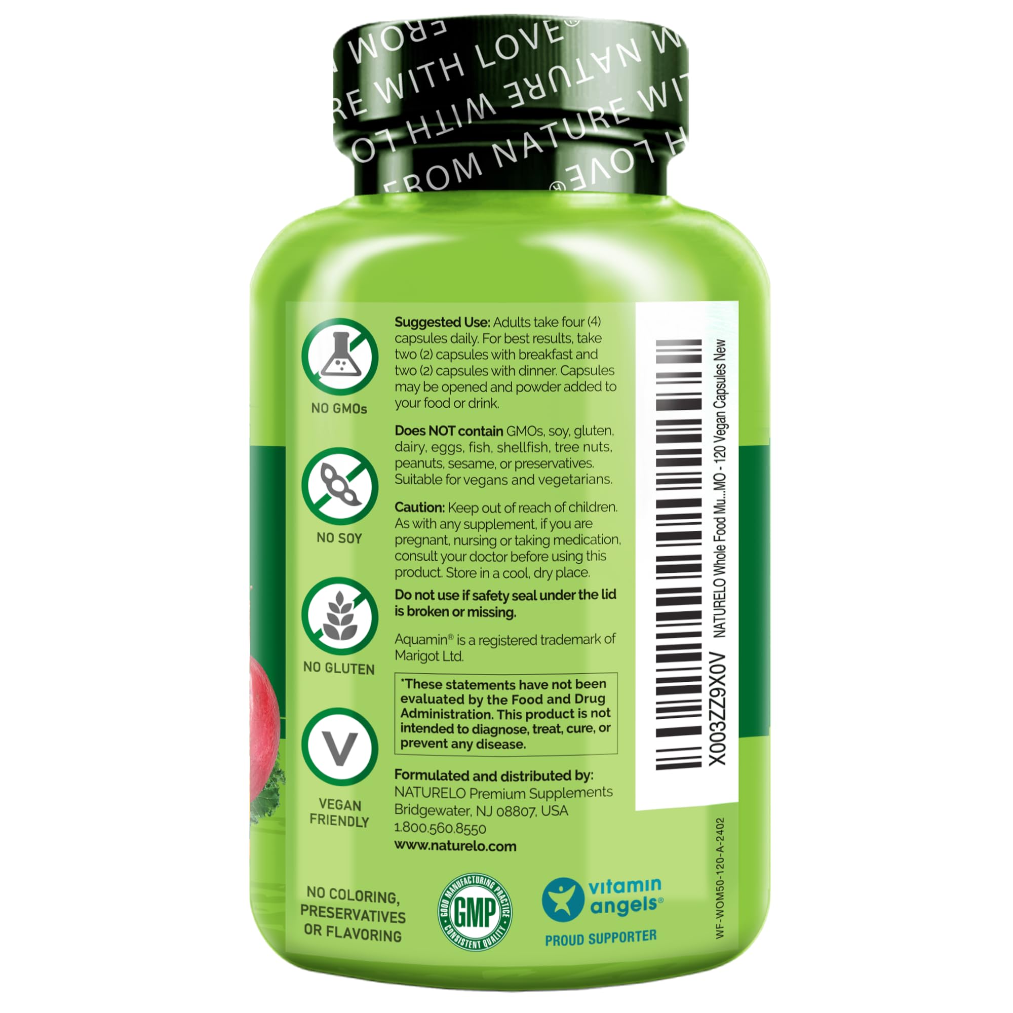 Foto 3 pulgar | Suplemento Multivitamínico Naturelo Whole Food Para Mujeres, 50 O Más De 120 Cápsulas - Venta Internacional.