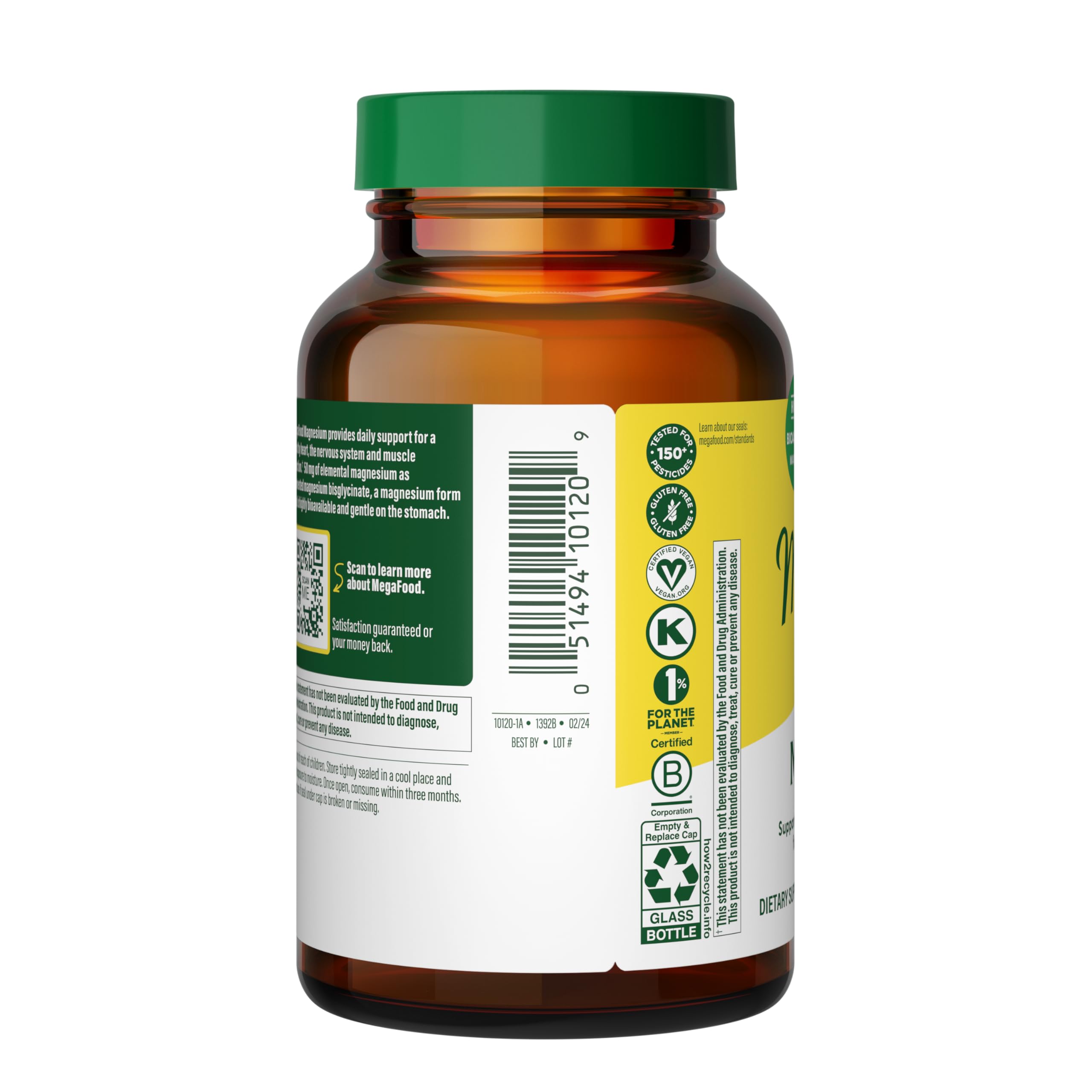 Foto 2 | Suplemento Megafood Magnesio 50 Mg - 90 Comprimidos - Venta Internacional.