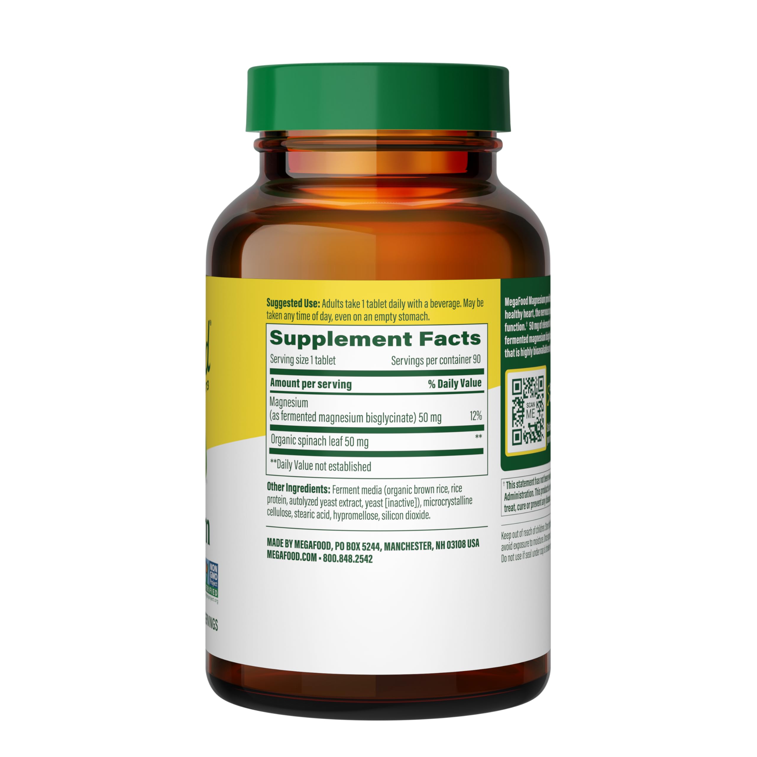 Foto 4 pulgar | Suplemento Megafood Magnesio 50 Mg - 90 Comprimidos - Venta Internacional.