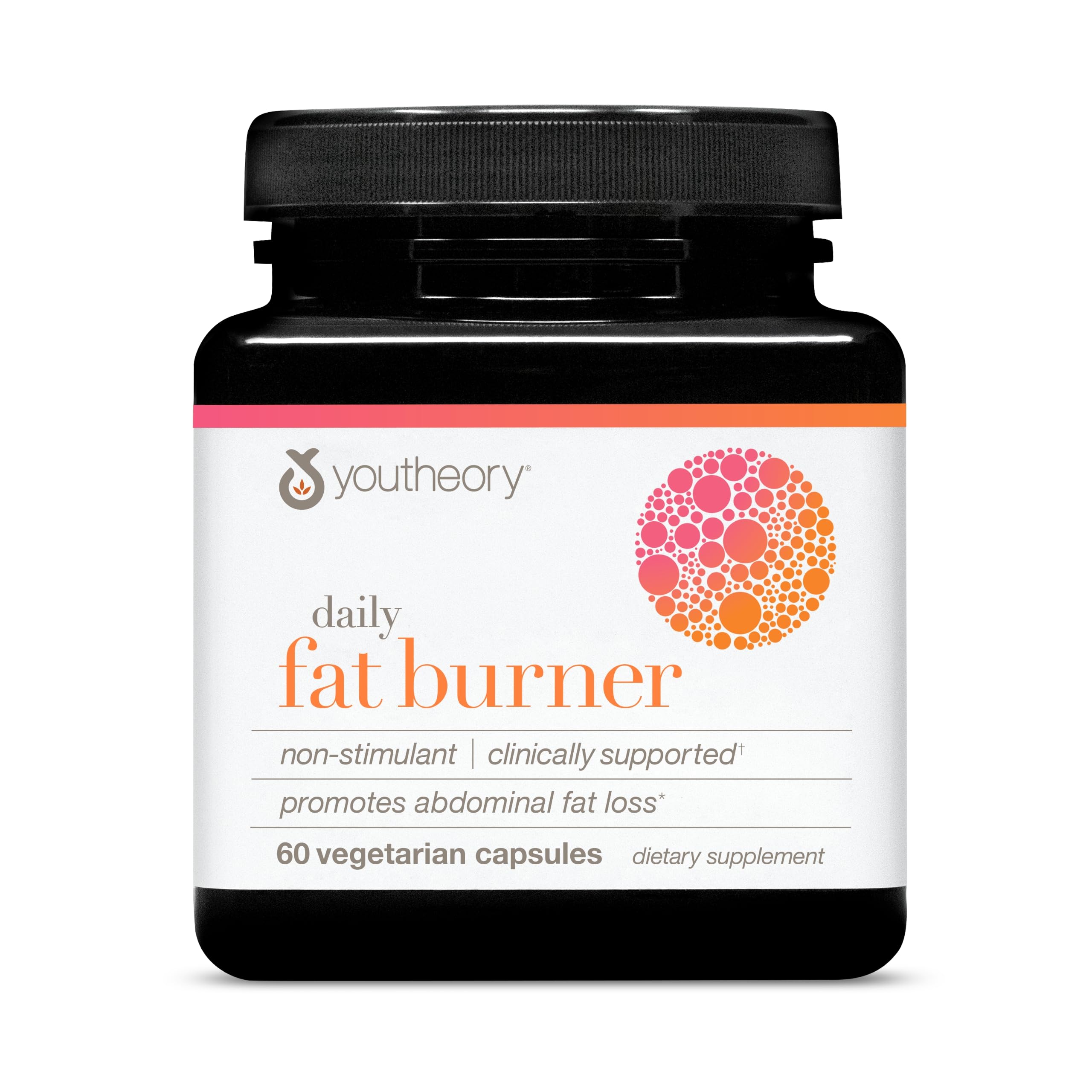 Suplemento Youtheory Daily Fat Burner 60 Cápsulas Vegetarianas - Venta Internacional.