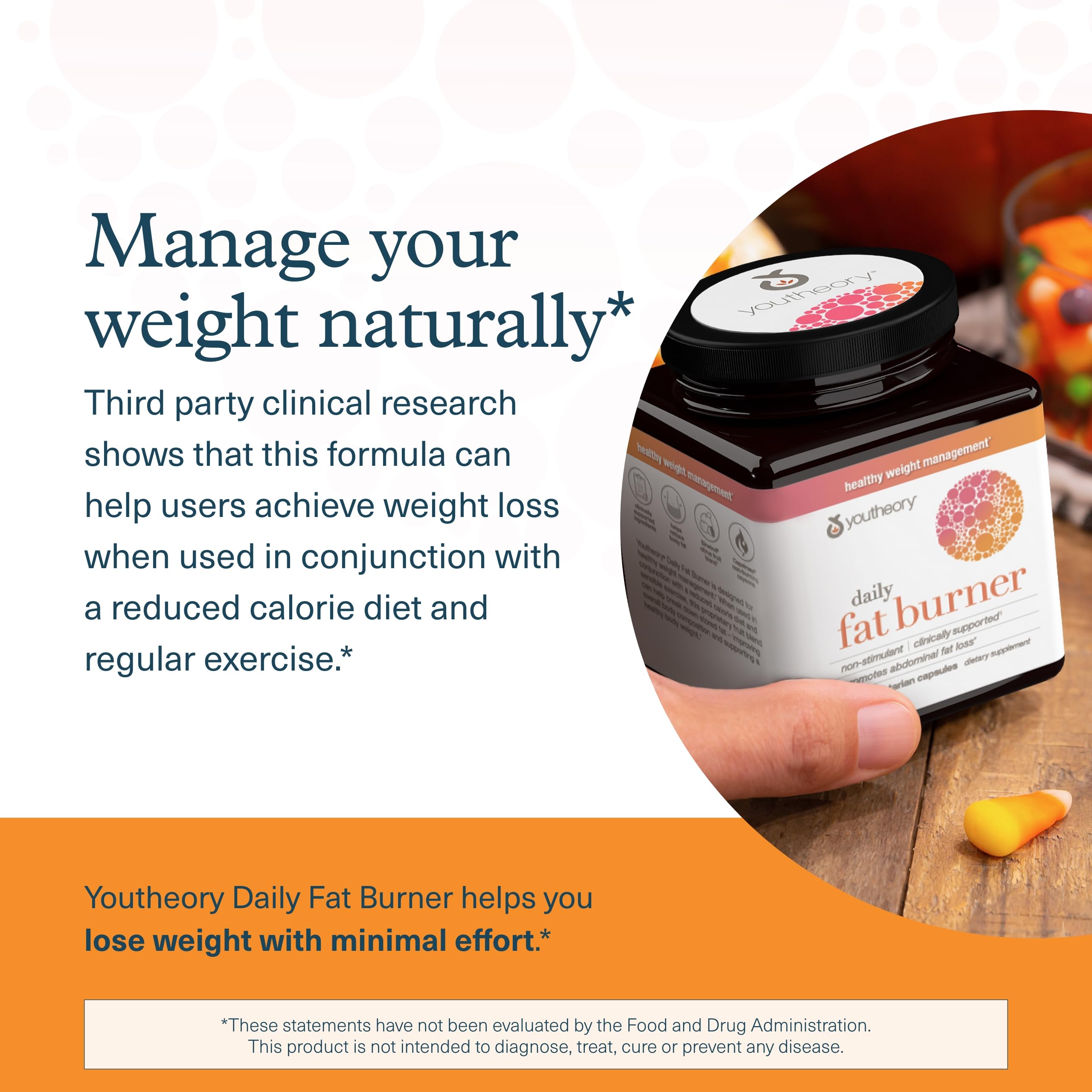 Foto 5 pulgar | Suplemento Youtheory Daily Fat Burner 60 Cápsulas Vegetarianas - Venta Internacional.