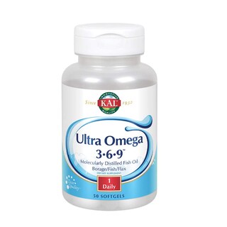 Foto 1 | Suplemento Kal Ultra Omega 3-6-9 Cápsulas Blandas 1200 Mg 50 Unidades - Venta Internacional.