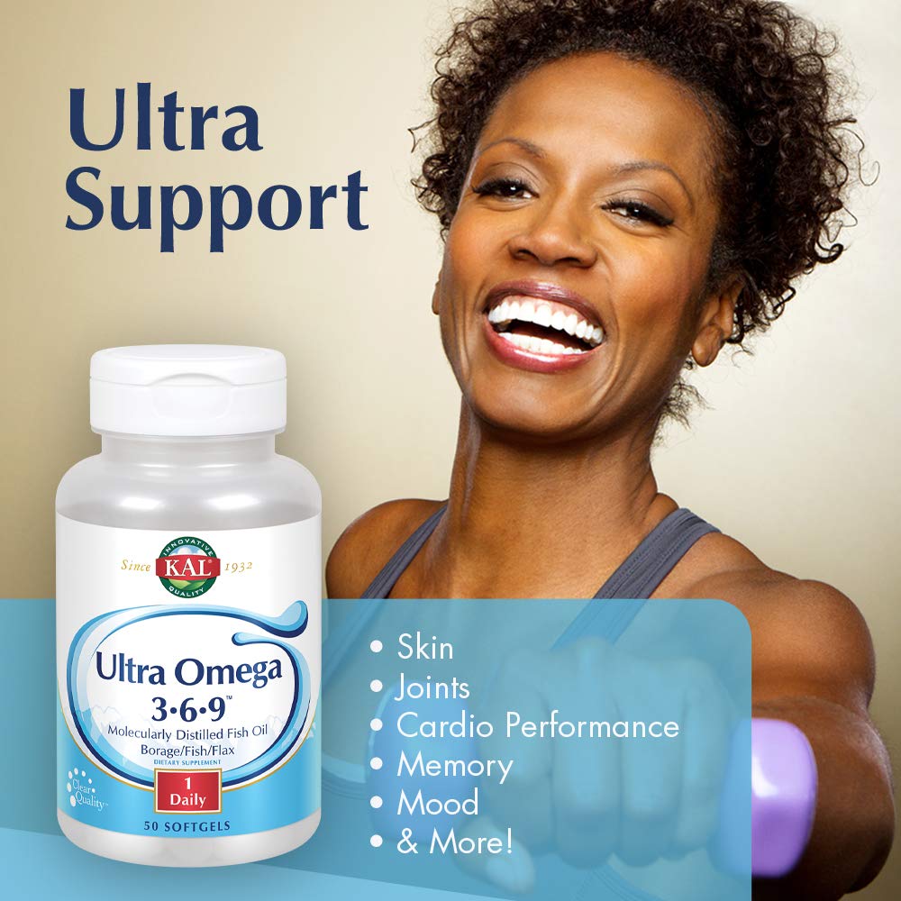 Foto 3 pulgar | Suplemento Kal Ultra Omega 3-6-9 Cápsulas Blandas 1200 Mg 50 Unidades - Venta Internacional.