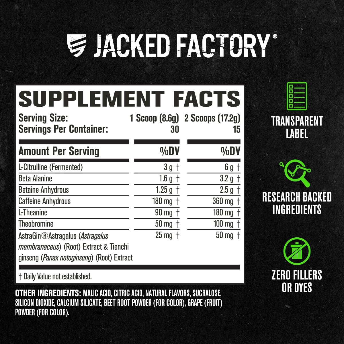 Foto 7 | Suplemento Previo Al Entrenamiento Jacked Factory Nitrosurge Black Cherry - Venta Internacional.