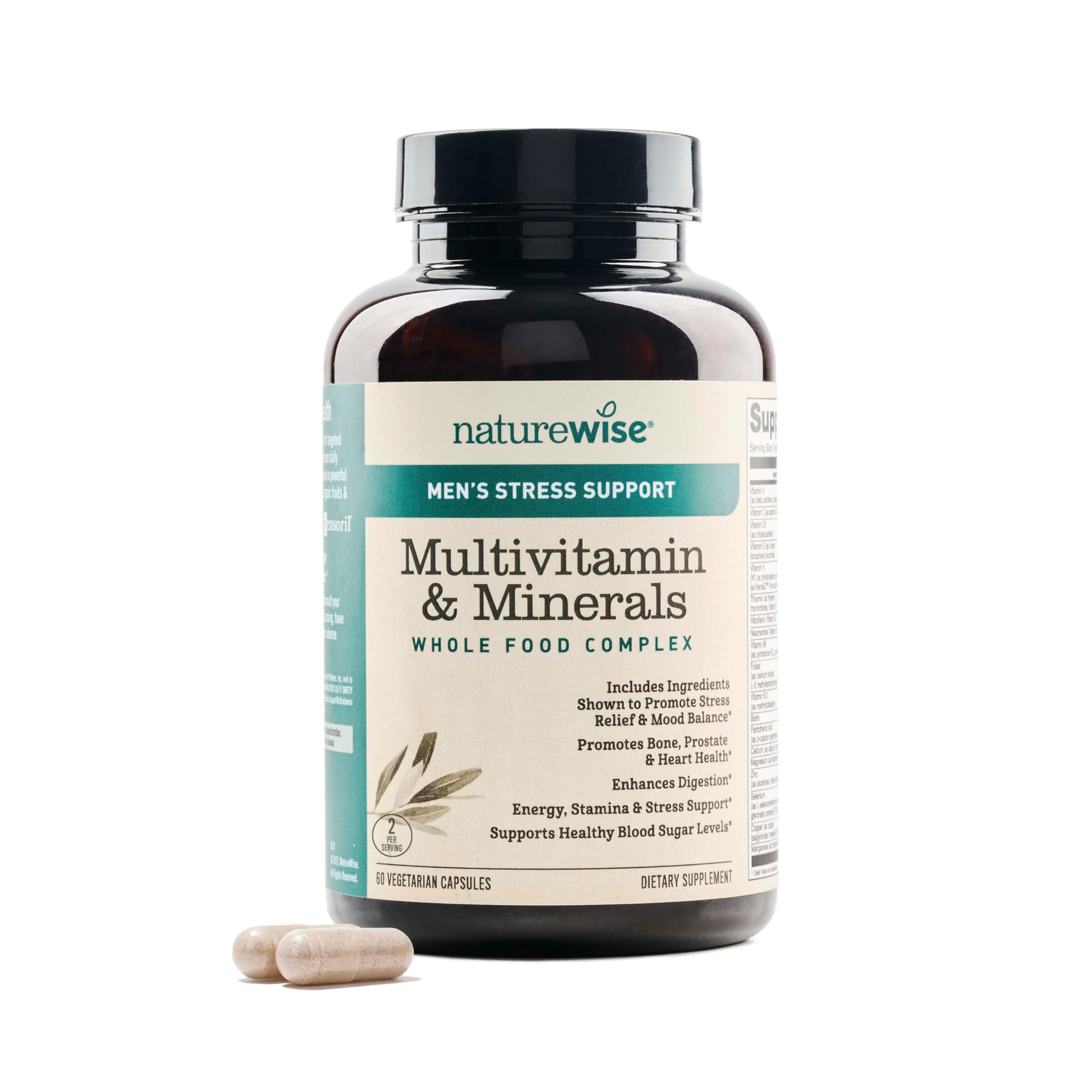 Foto 2 pulgar | Multivitamínico Naturewise Para Hombres Con Apoyo Al Estrés 60 Cápsulas - Venta Internacional.