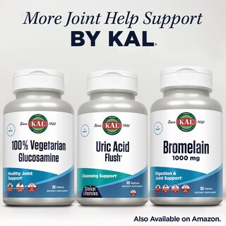 Foto 7 | Suplemento Kal Uric Acid Flush Joint Health, 60 Cápsulas Vegetarianas - Venta Internacional.