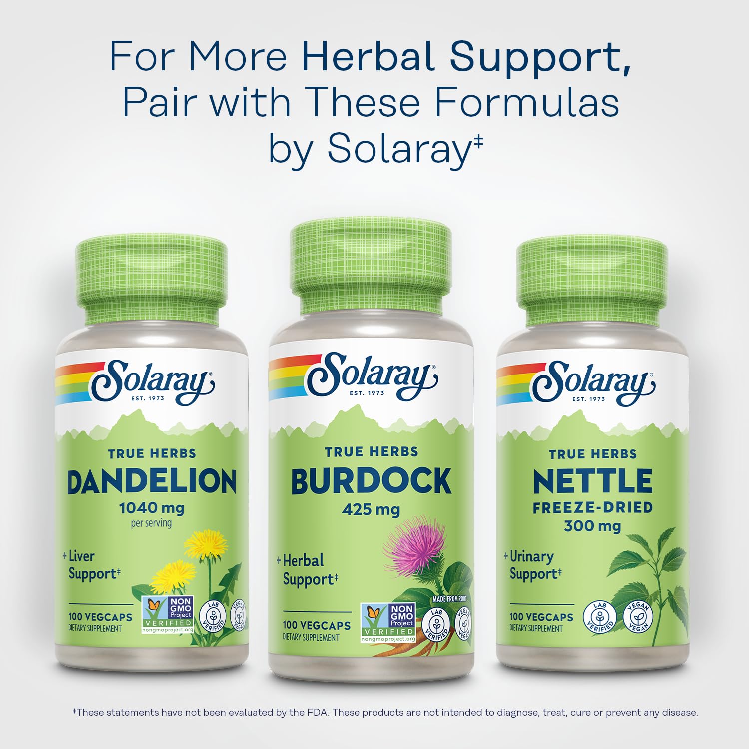 Foto 7 pulgar | Suplemento Solaray: Raíz De Bardana, 425 Mg, 100 Cápsulas Vegetales - Venta Internacional.