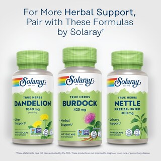 Foto 6 | Suplemento Solaray: Raíz De Bardana, 425 Mg, 100 Cápsulas Vegetales - Venta Internacional.