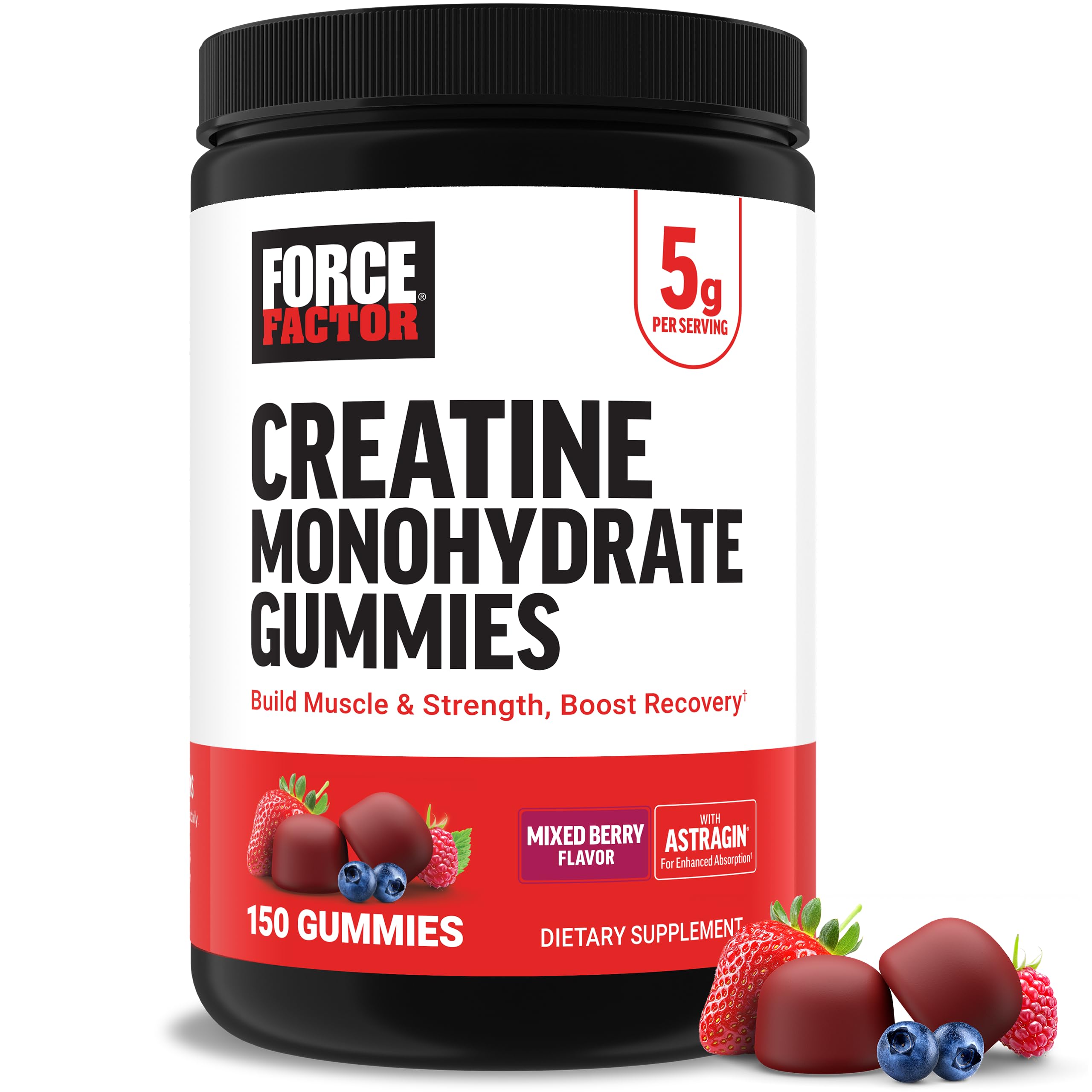 Foto 2 pulgar | Creatina Gummies Force Factor, Dosis De 5 G Estudiadas Clínicamente - Venta Internacional.