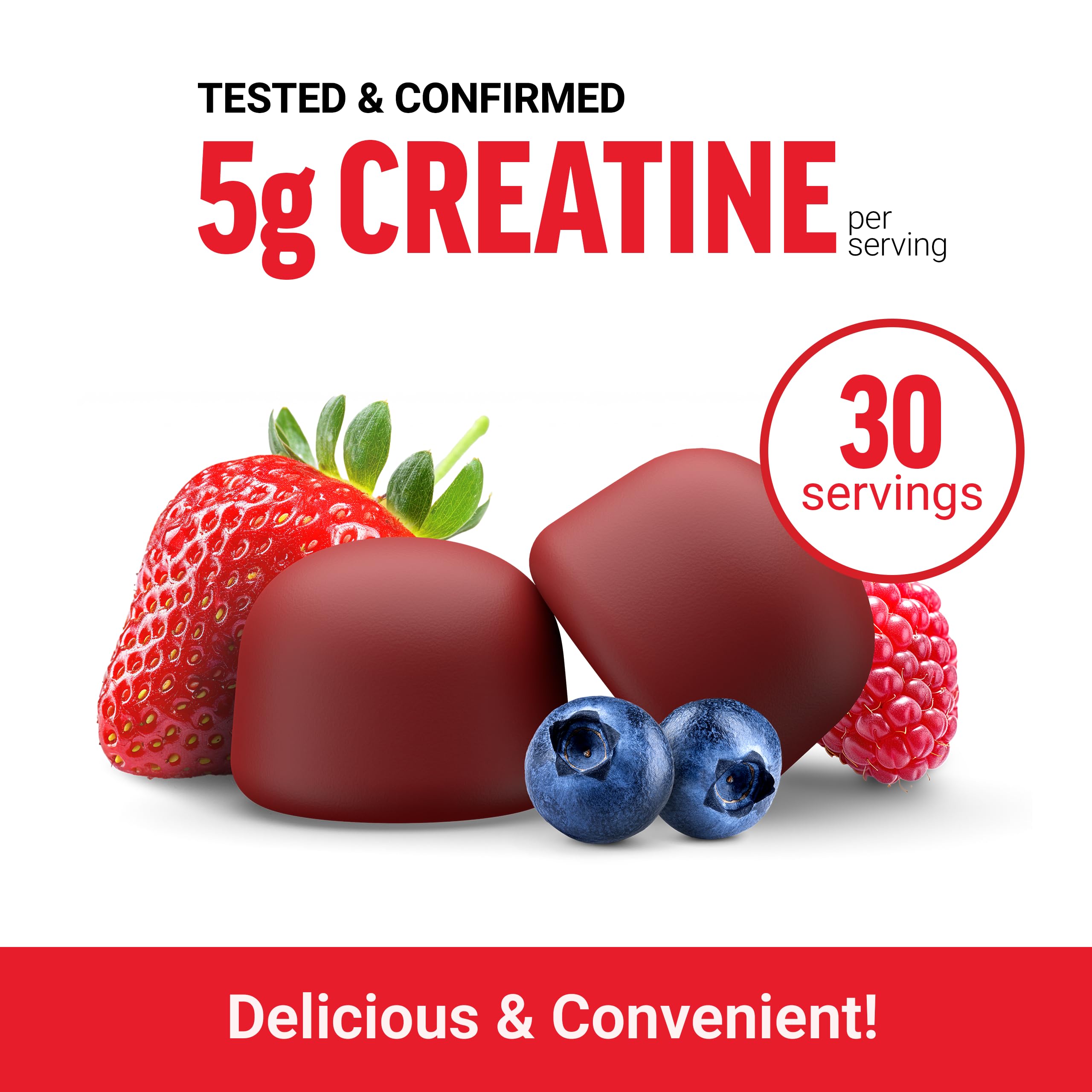 Foto 5 pulgar | Creatina Gummies Force Factor, Dosis De 5 G Estudiadas Clínicamente - Venta Internacional.