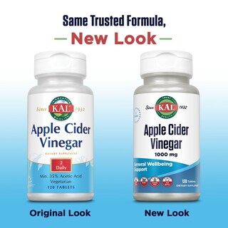 Foto 2 | Suplemento Kal En Cápsulas De Vinagre De Sidra De Manzana, 500 Mg, 120 Unidades - Venta Internacional.
