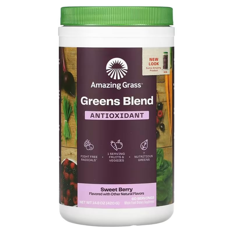 Polvo Orgánico, Increíble Superalimento De Color Verde Hierba, Antioxidante, 60 Porciones - Venta Internacional.