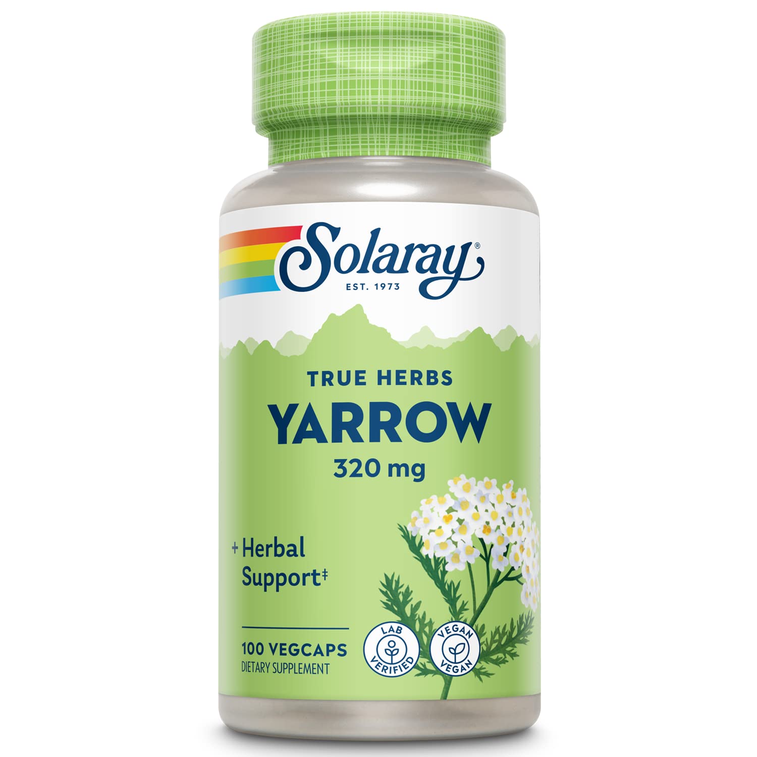Foto 2 pulgar | Suplemento Solaray Yarrow 320 Mg Whole Aerial 100 Cápsulas Vegetarianas - Venta Internacional.