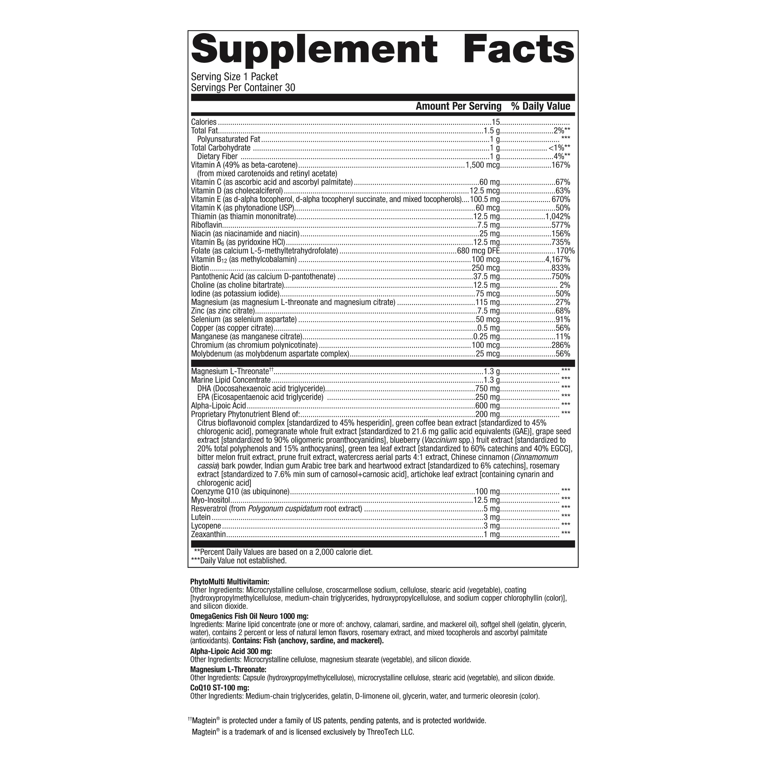 Foto 3 pulgar | Suplemento Metagenics Wellness Essentials Brain Health, Paquete De 30 - Venta Internacional.