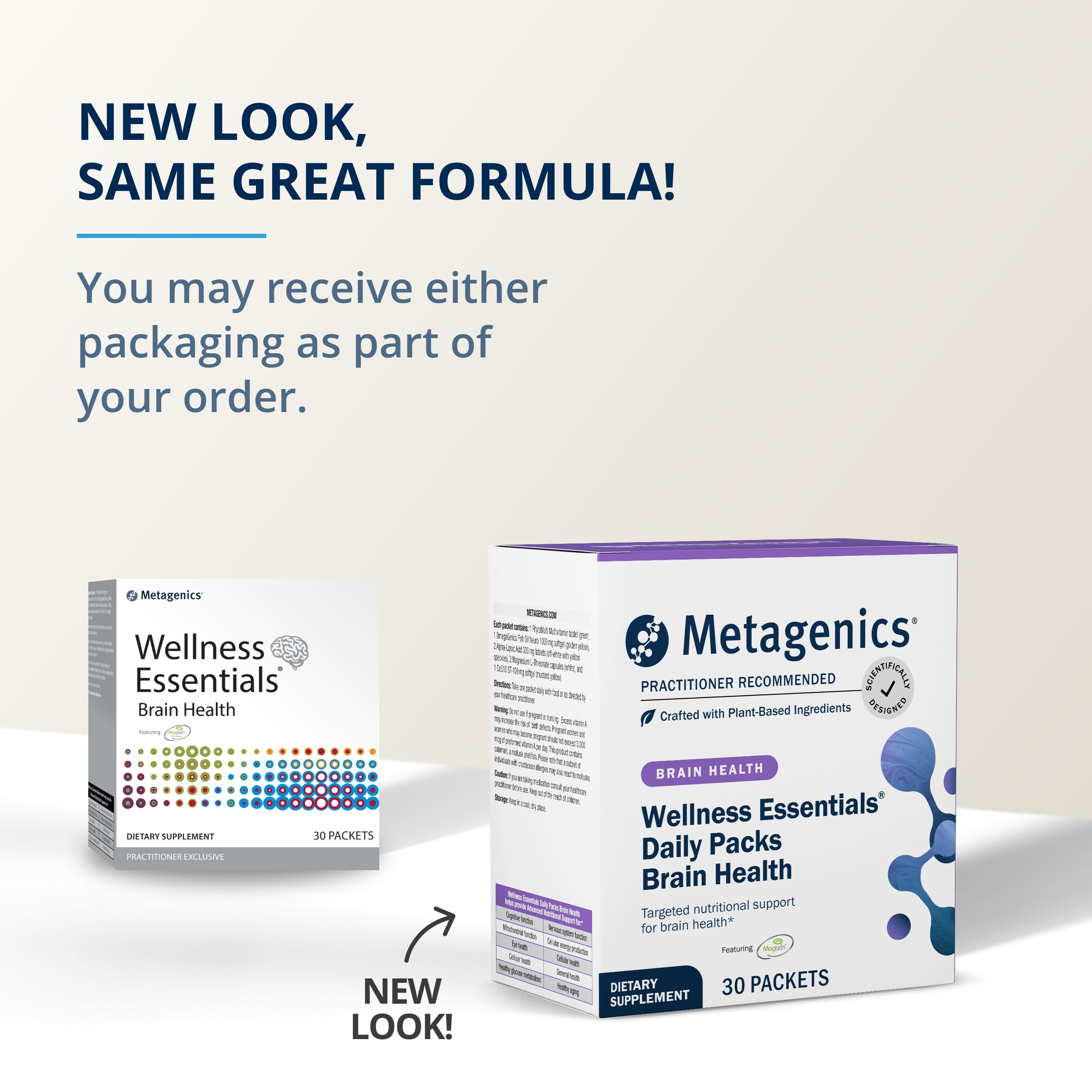 Foto 4 pulgar | Suplemento Metagenics Wellness Essentials Brain Health, Paquete De 30 - Venta Internacional.