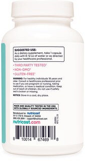 Foto 4 | Suplemento Nutricost Black Cohosh 660 Mg 120 Cápsulas Para Mujeres - Venta Internacional.