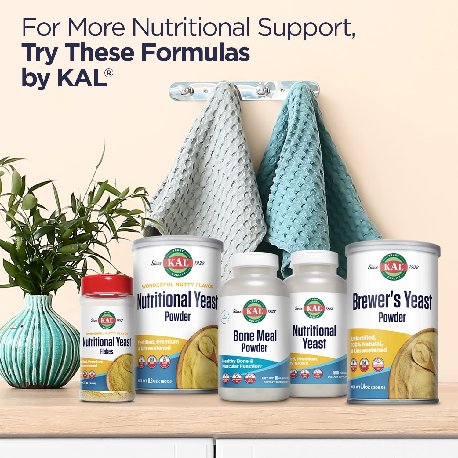 Foto 6 pulgar | Suplemento De Levadura Nutricional Kal Con Vitamina B12, Biotina Y Ácido Fólico - Venta Internacional.