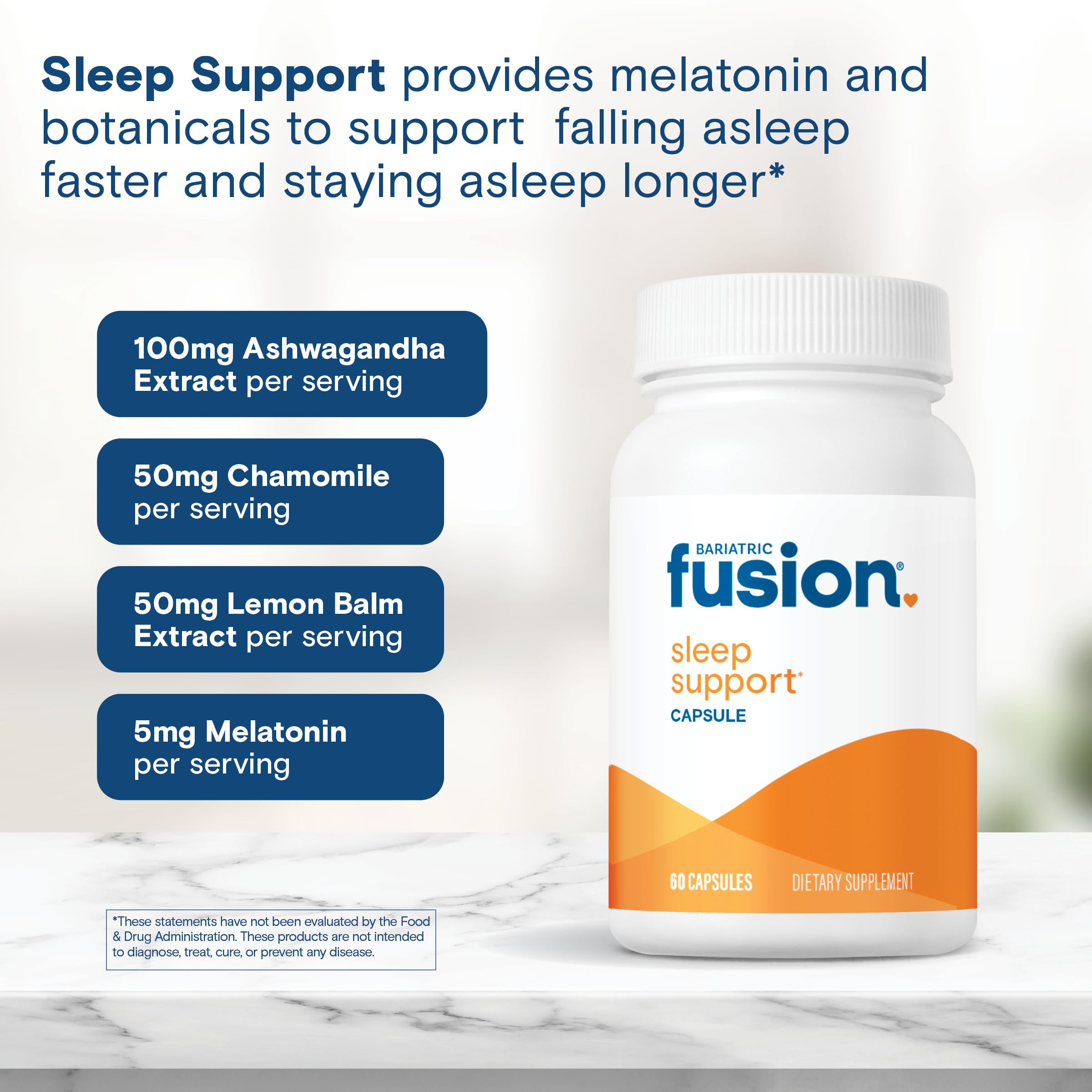 Foto 6 pulgar | Suplemento Para Dormir Bariatric Fusion Sleep Support 60 Cápsulas - Venta Internacional.