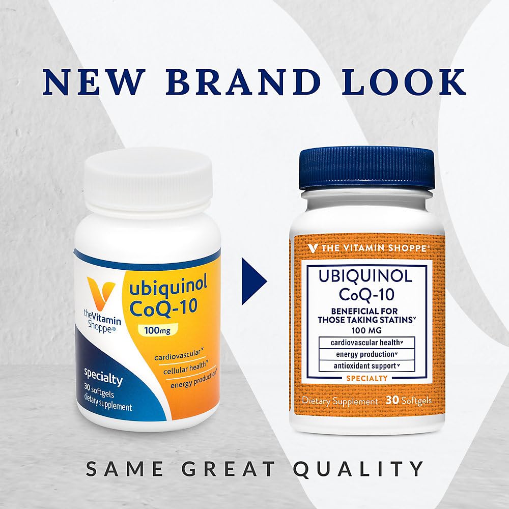 Foto 4 pulgar | Suplemento The Vitamin Shoppe Con Ubiquinol Coq-10, 100 Mg, 30 Cápsulas Blandas - Venta Internacional.