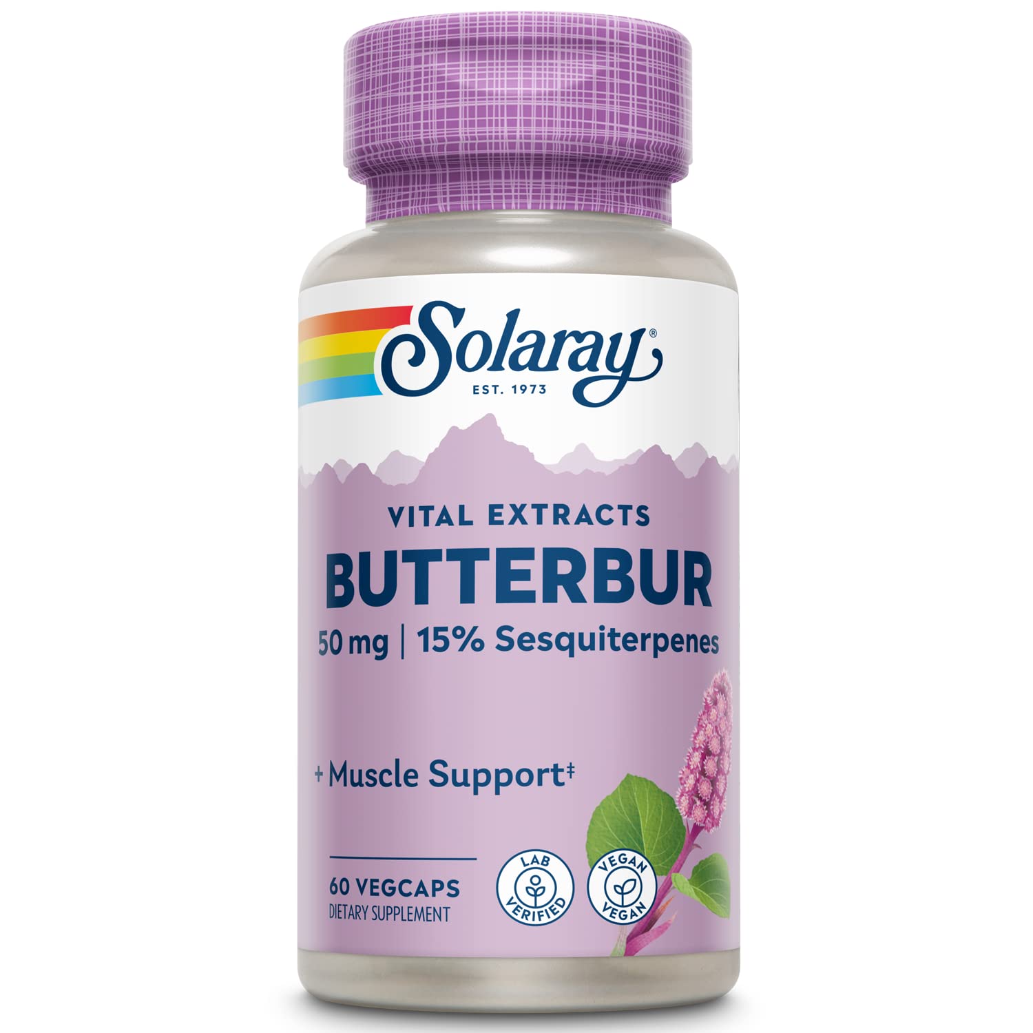 Foto 2 pulgar | Suplemento De Extracto De Raíz De Petasita Solaray 50 Mg 60 Comprimidos - Venta Internacional.