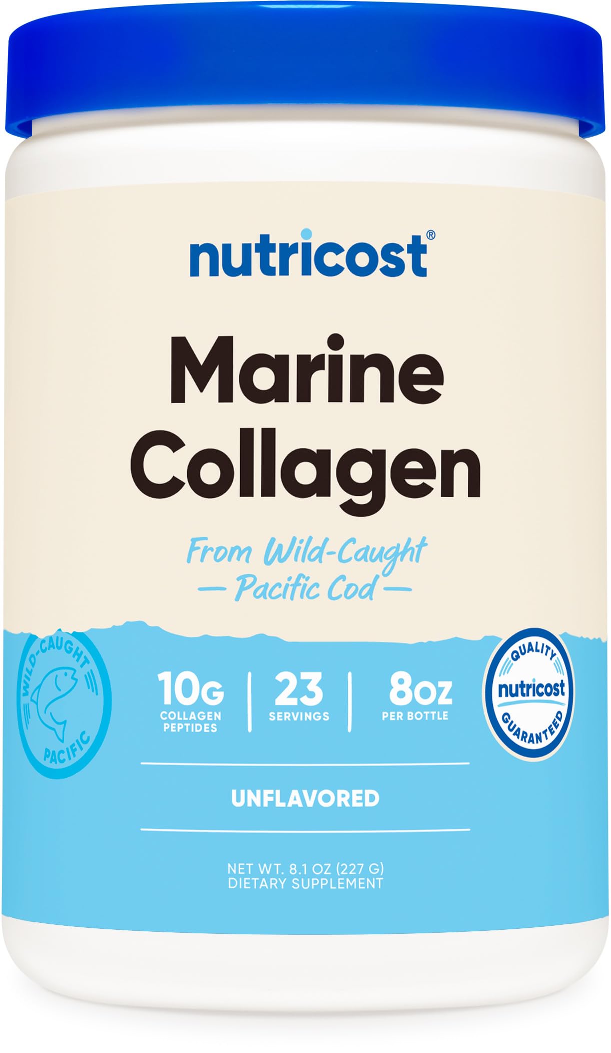 Foto 2 pulgar | Colágeno Marino En Polvo Nutricost Wild Caught Fish 240 Ml - Venta Internacional.