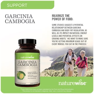 Foto 4 | Suplemento Naturewise Garcinia Cambogia 60% Hca 180 Cápsulas - Venta Internacional.