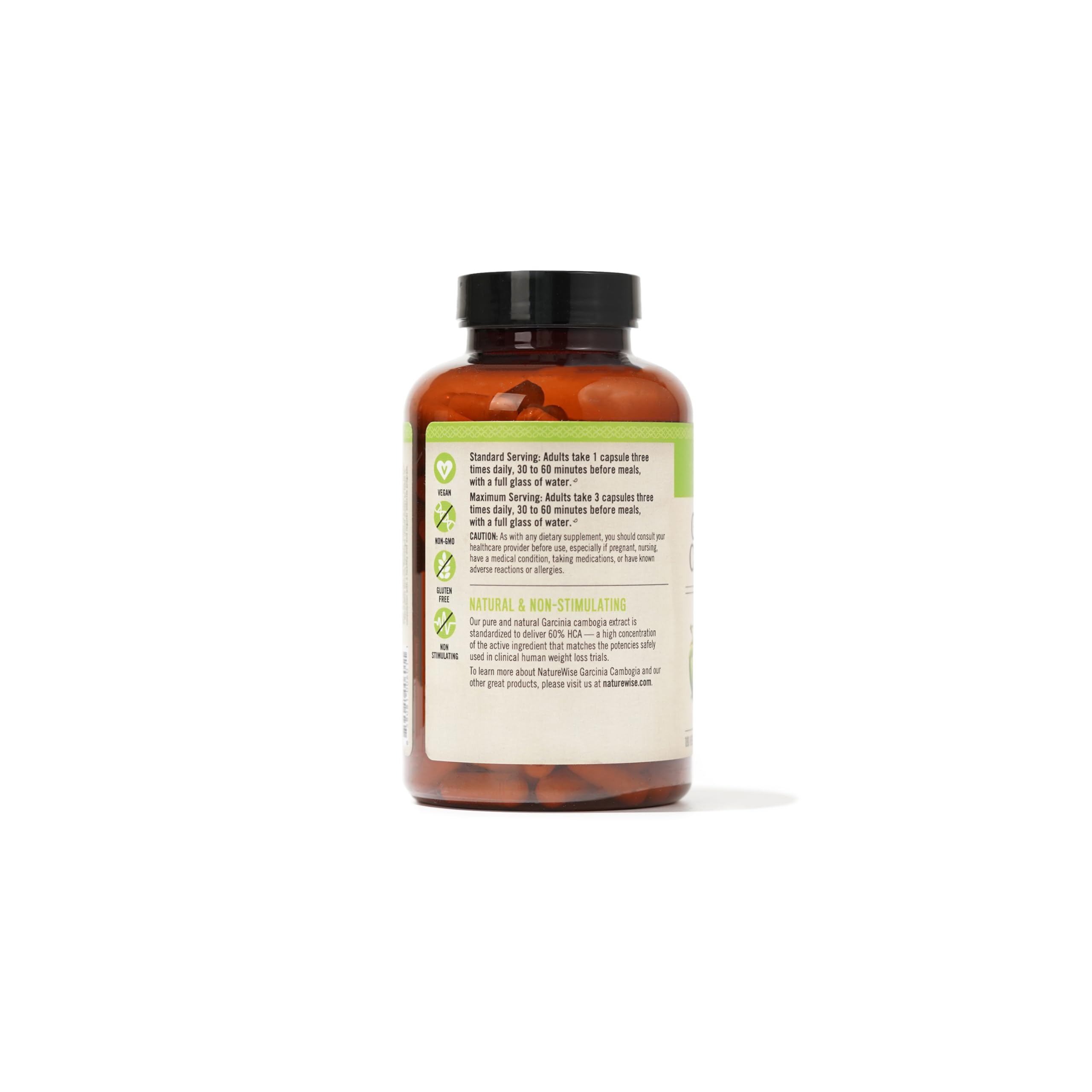 Foto 8 pulgar | Suplemento Naturewise Garcinia Cambogia 60% Hca 180 Cápsulas - Venta Internacional.