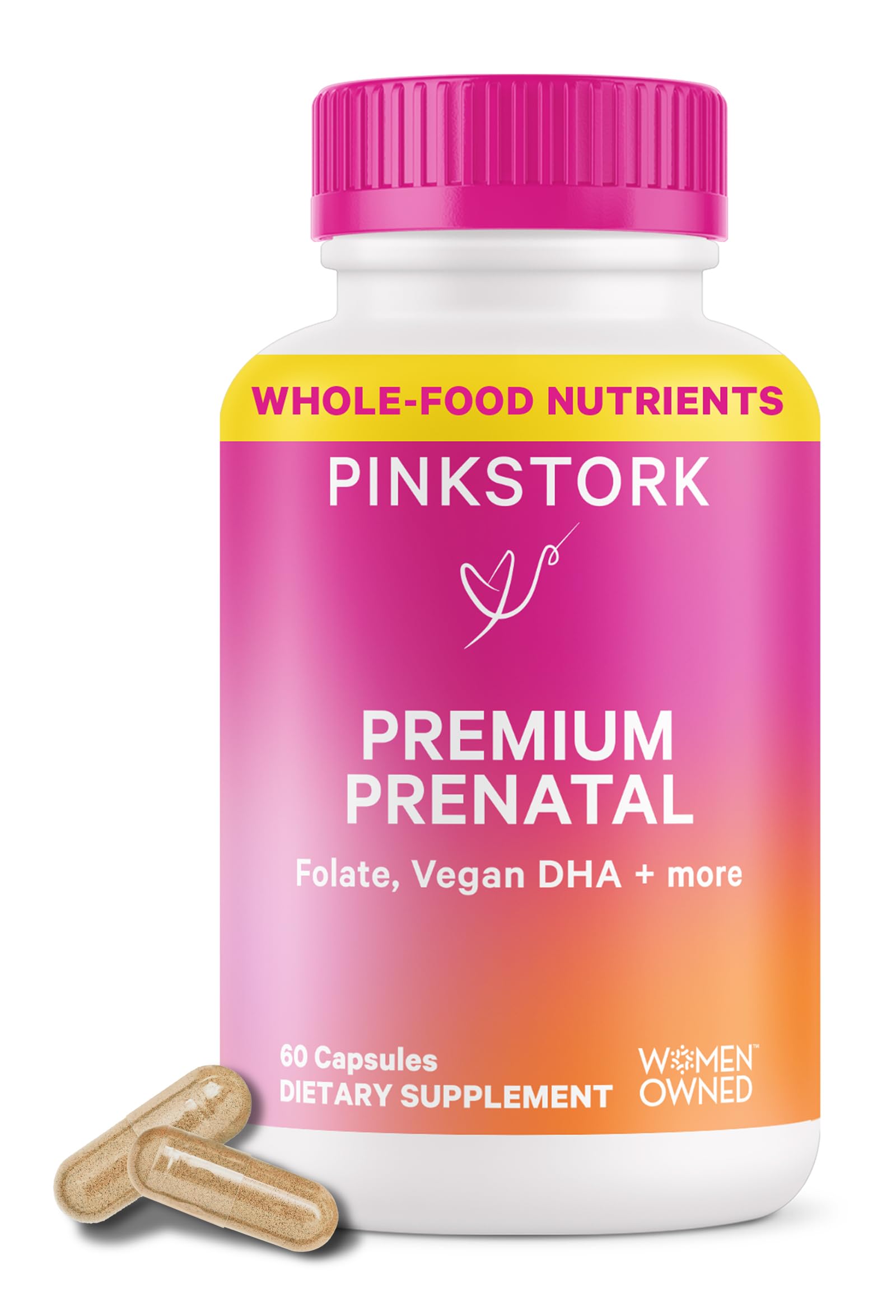 Foto 2 pulgar | Vitamina Prenatal Pink Stork Premium Organic 60 Cápsulas - Venta Internacional.