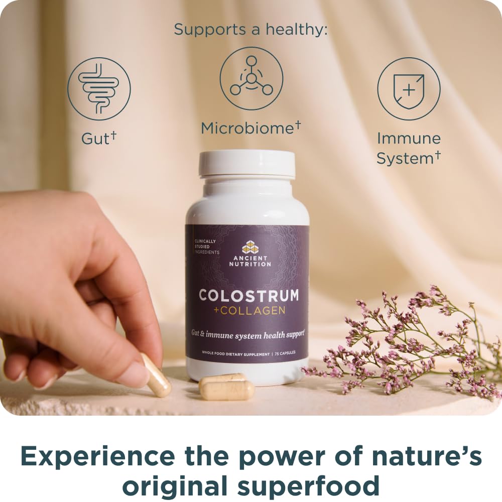 Foto 2 | Suplemento De Calostro Y Colágeno De Ancient Nutrition 75 Cápsulas - Venta Internacional.