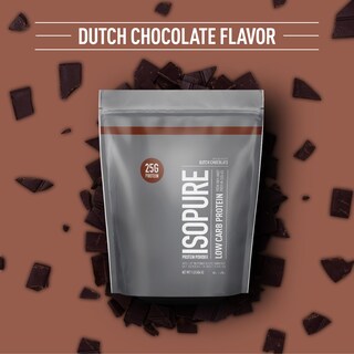 Foto 2 | Proteína En Polvo Isopure Dutch Chocolate Whey Isolate 454 G - Venta Internacional.