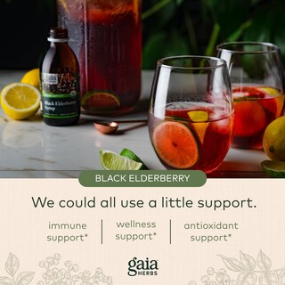 Foto 5 | Sirope Gaia Herbs De Saúco Negro 160 Ml - Venta Internacional.